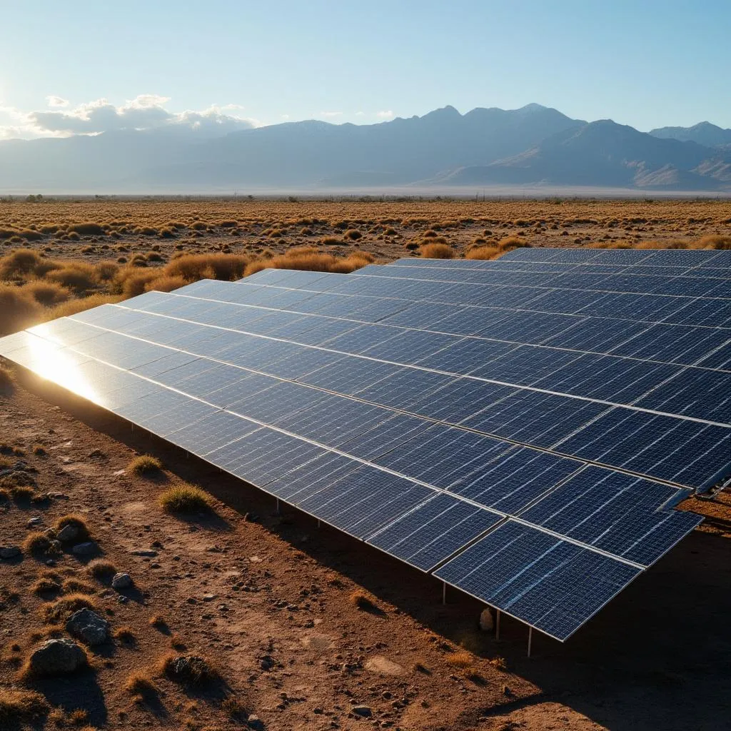 Parque de energía solar en Mendoza
